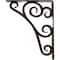 Ekena Millwork Tristan Wrought Iron Bracket, (Triple center brace), Antiqued Pale Gold 2"W x 10"D x 12"H BKTM02X10X12TTNAPG - alternate 3